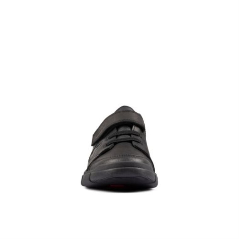 Clarks Encode Flash Jnr G Fit Cuero Negro