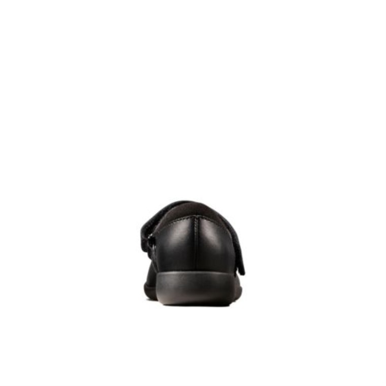 Clarks Etch Spark Inf G Fit Cuero Negro