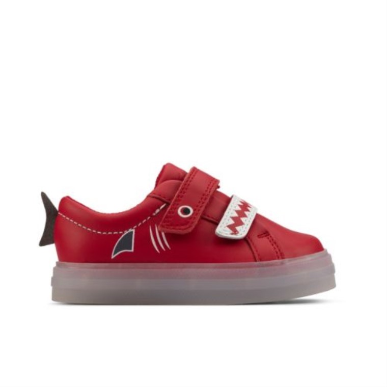 Clarks Flarescalelo Fst G Fit Cuero Rojo