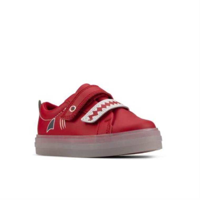 Clarks Flarescalelo Fst G Fit Cuero Rojo