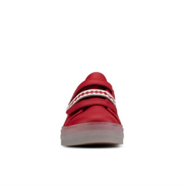Clarks Flarescalelo Fst G Fit Cuero Rojo