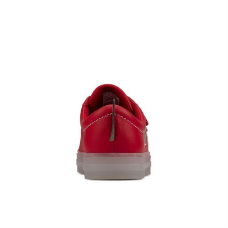 Clarks Flarescalelo Fst G Fit Cuero Rojo