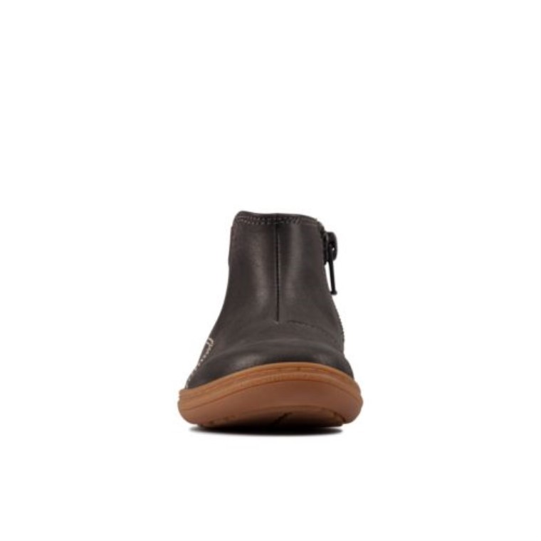 Clarks Flash Sea Fst F Fit Gris Oscuro Lea