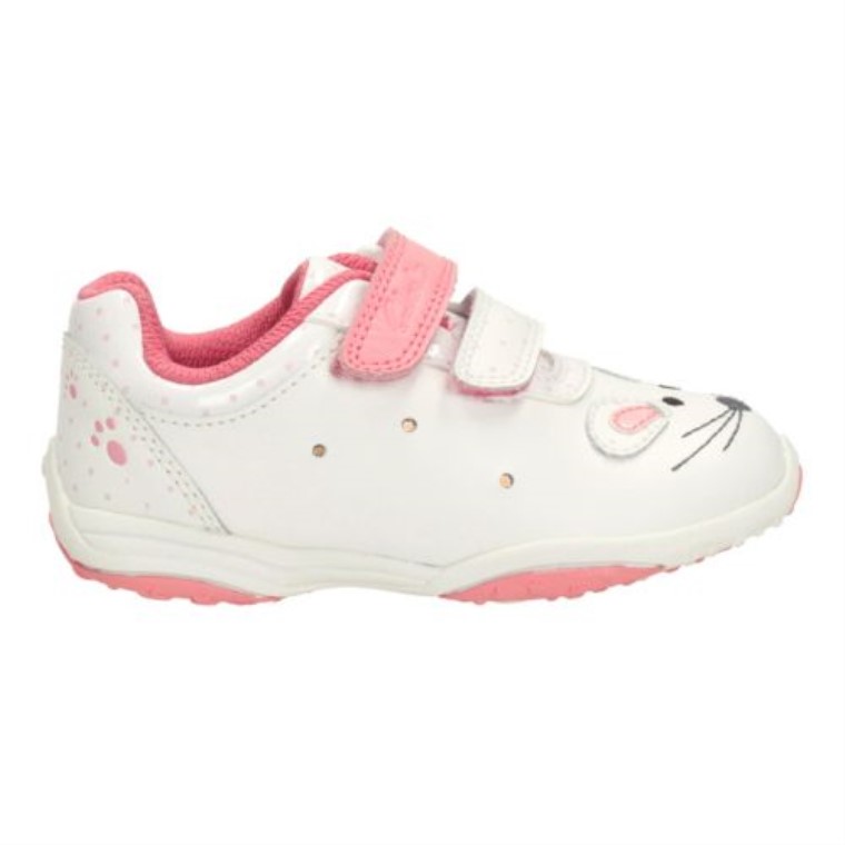 Clarks Giggle Up Fst G Ajuste Blanco