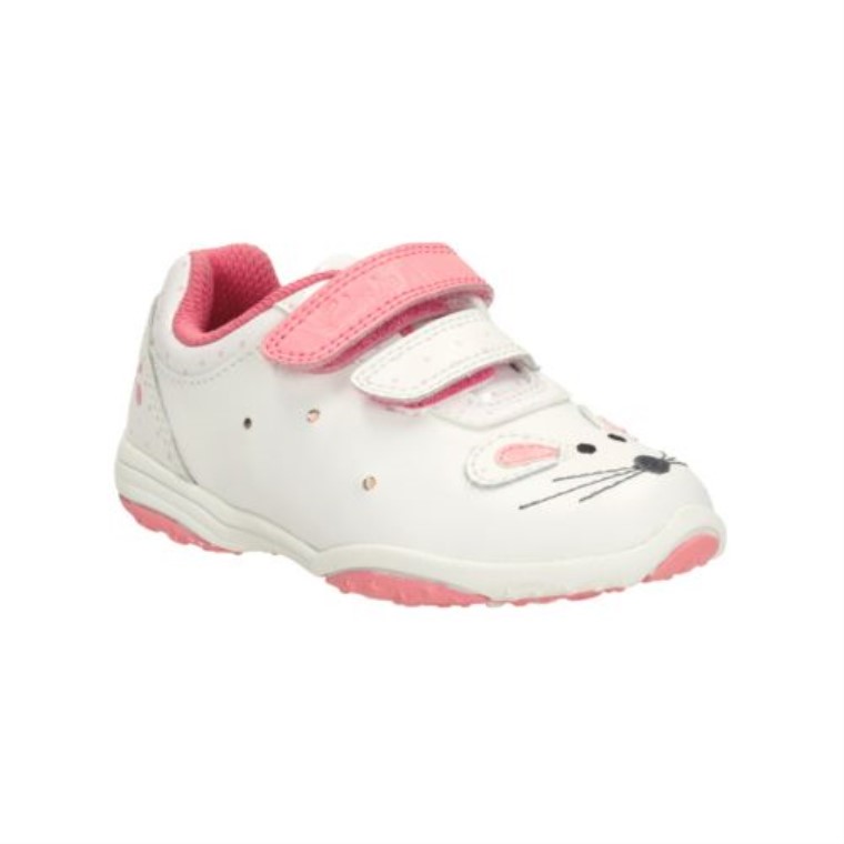 Clarks Giggle Up Fst G Ajuste Blanco