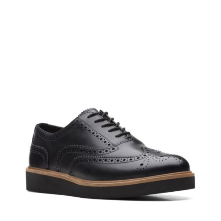 Clarks Glickly Brogue Cuero Negro