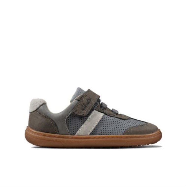 Clarks Gris Combi Lea Flash Paso Inf F Ajuste