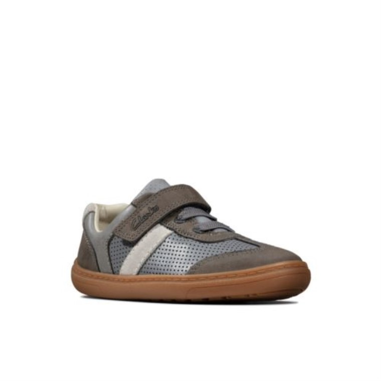 Clarks Gris Combi Lea Flash Paso Inf F Ajuste