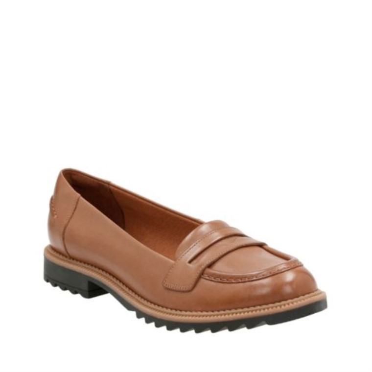Clarks Griff Milly Bronceado Cuero