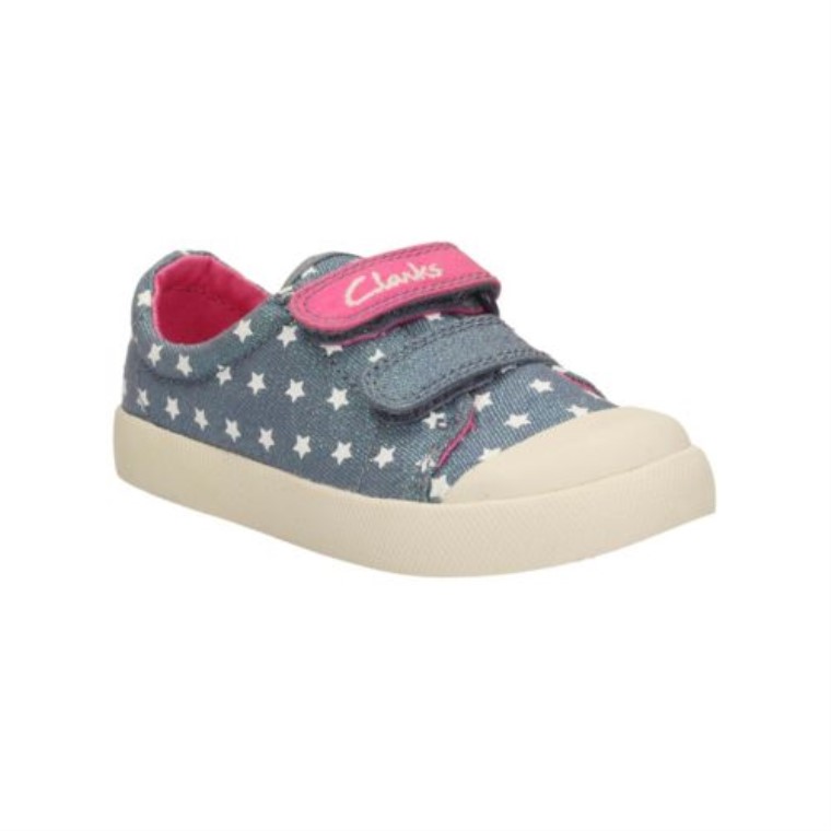 Clarks Halcy Hana Fst G Fit Lienzo De Mezclilla