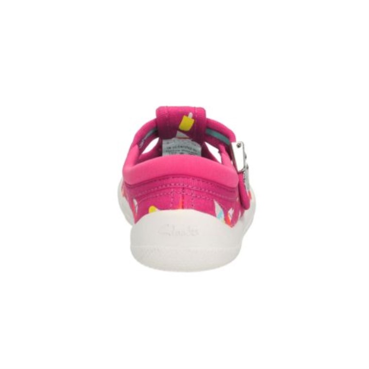 Clarks Tela Rosa Intenso Lazo Briley Fst E Fit