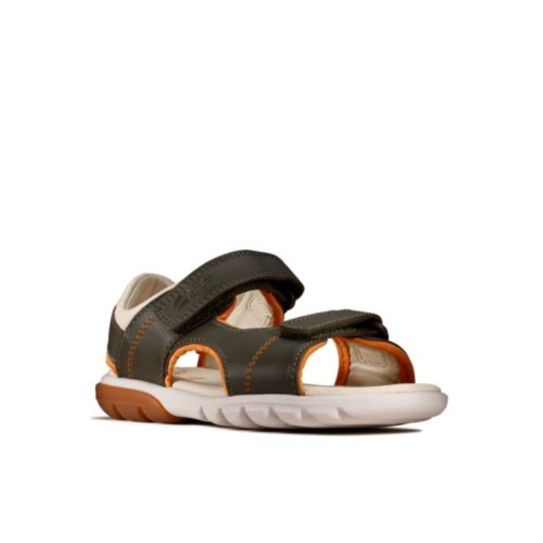 Clarks Cuero Caqui Rocco Wave Jnr G Fit