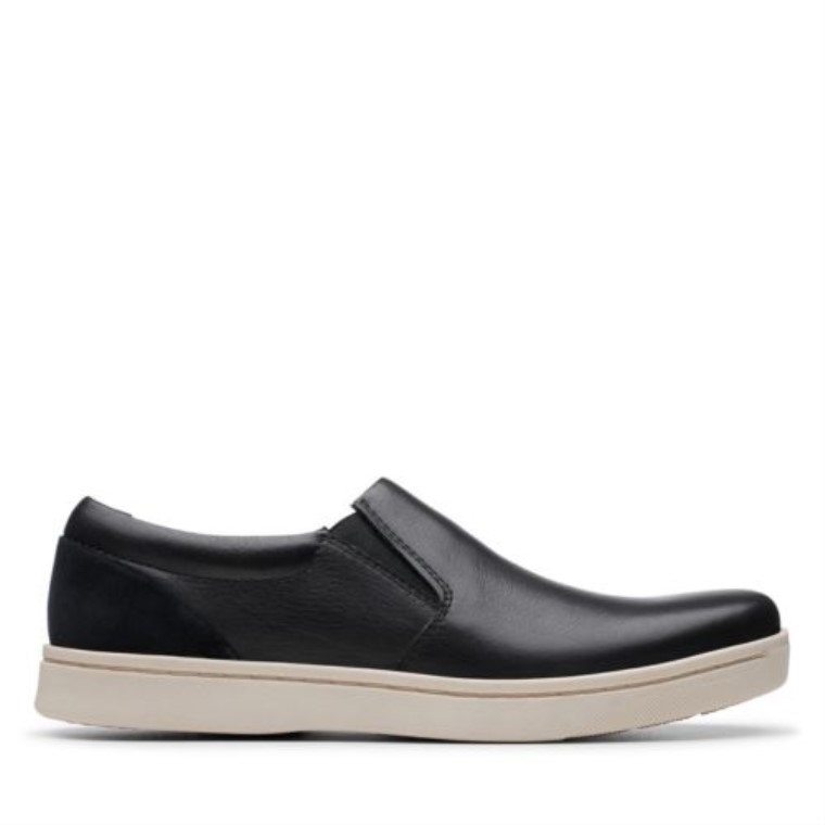Clarks Kitna Libre De Cuero Negro