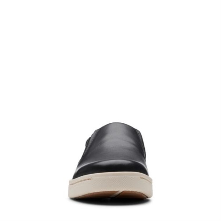 Clarks Kitna Libre De Cuero Negro