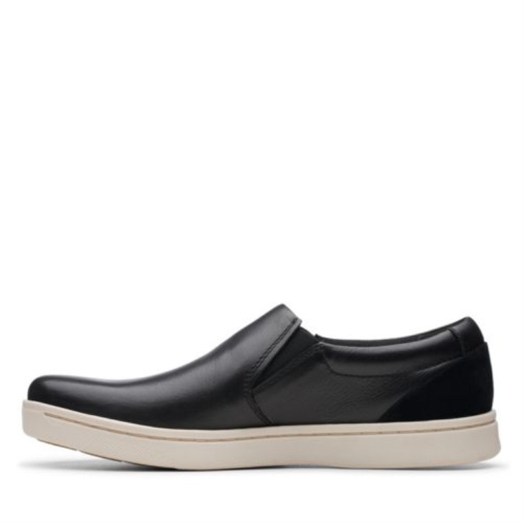 Clarks Kitna Libre De Cuero Negro