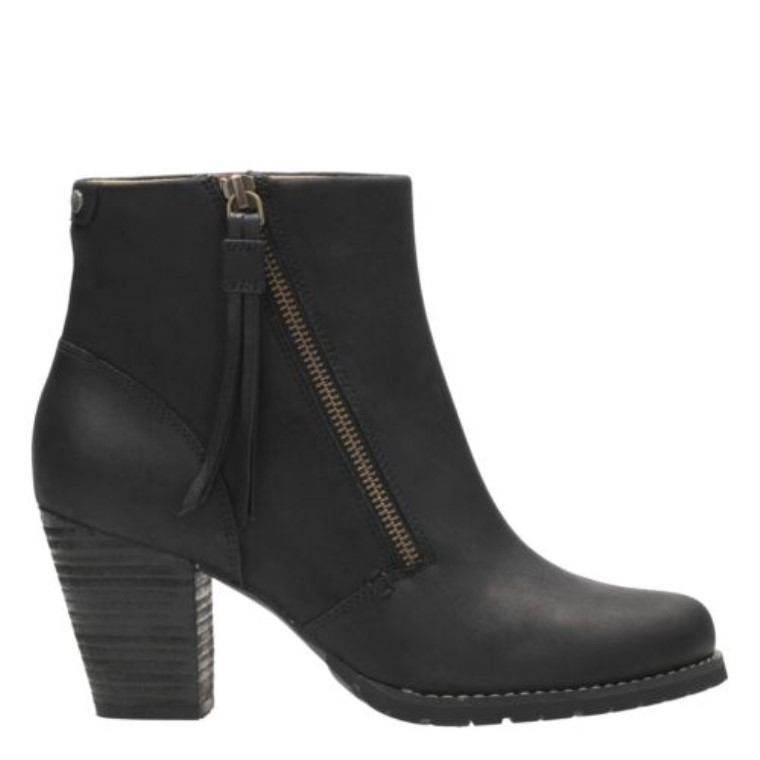 Clarks Macay Acebo Cuero Negro