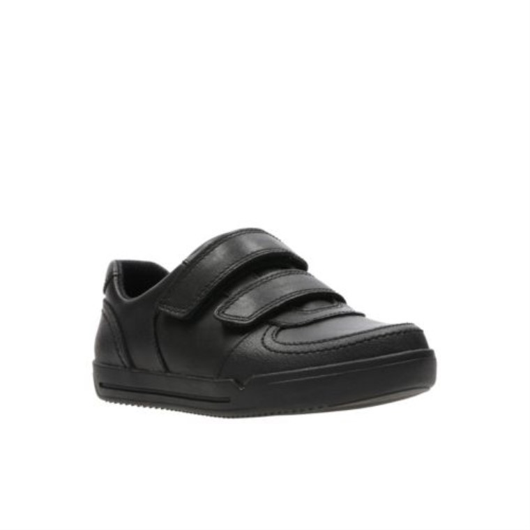 Clarks Mini Racer Pre H Ajuste Negro