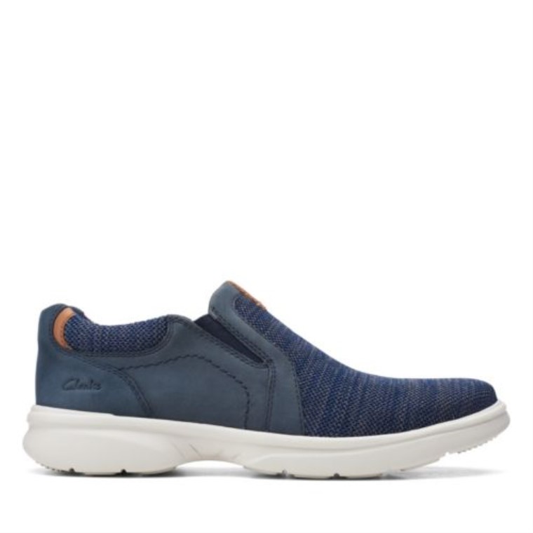 Clarks Punto Azul Marino Bradley Fácil