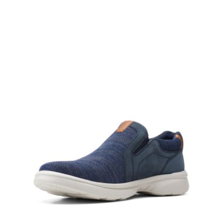 Clarks Punto Azul Marino Bradley Fácil