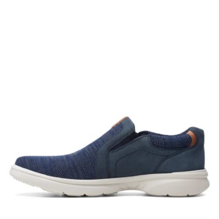 Clarks Punto Azul Marino Bradley Fácil