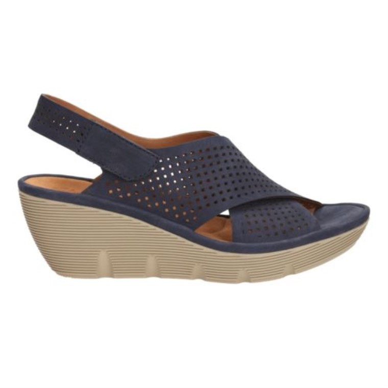 Premio Clarene De Cuero Azul Marino Clarks