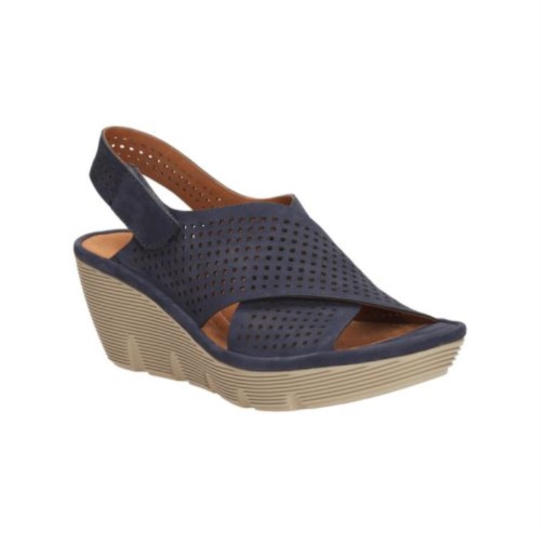 Premio Clarene De Cuero Azul Marino Clarks