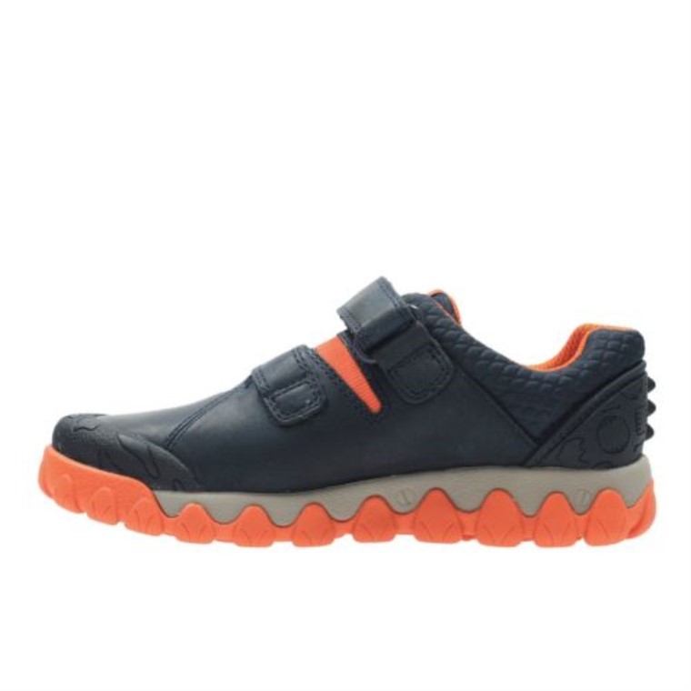 Clarks Azul Marino Tyrex Caminar Pre H Ajuste