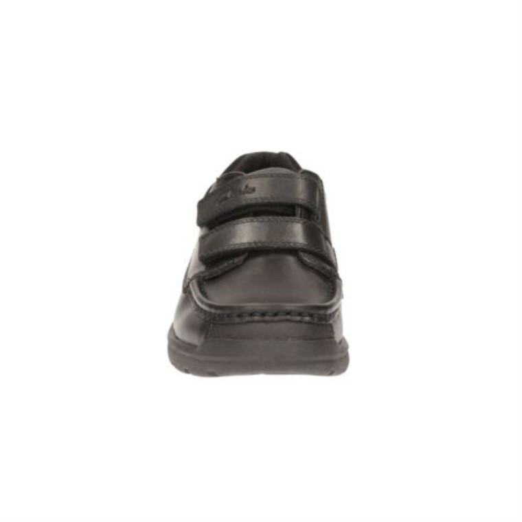 Clarks Obie Play Inf F Fit Cuero Negro