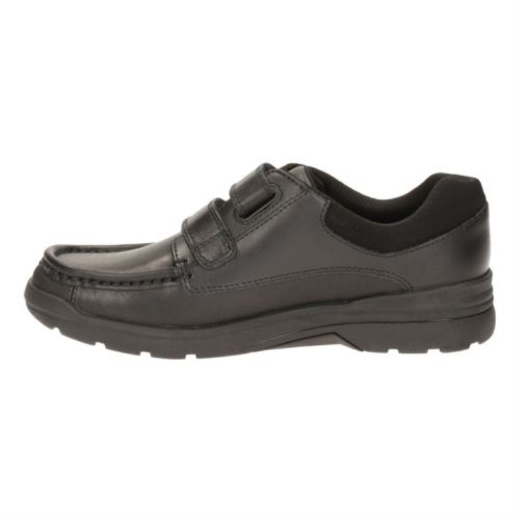 Clarks Obie Play Inf F Fit Cuero Negro