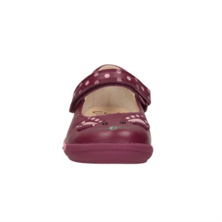 Clarks Púrpura Iva Pip Fst Ajuste F
