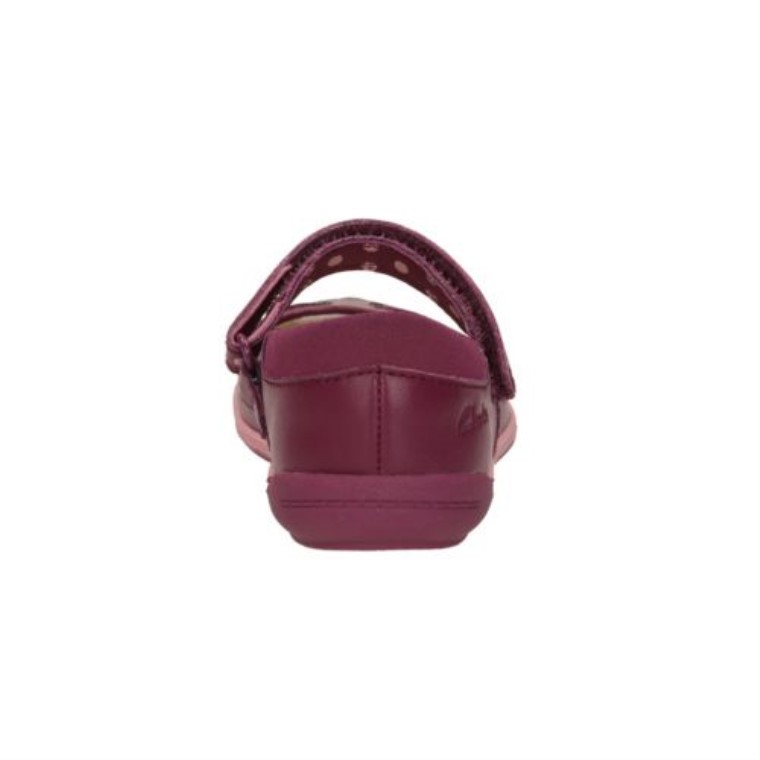 Clarks Púrpura Iva Pip Fst Ajuste F