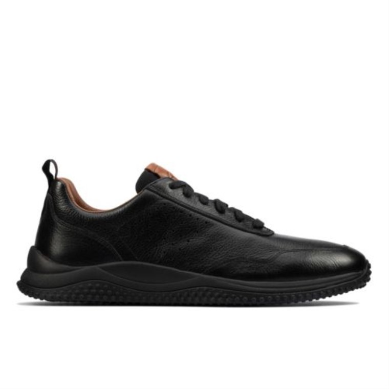 Clarks Puxton Encaje Cuero Negro