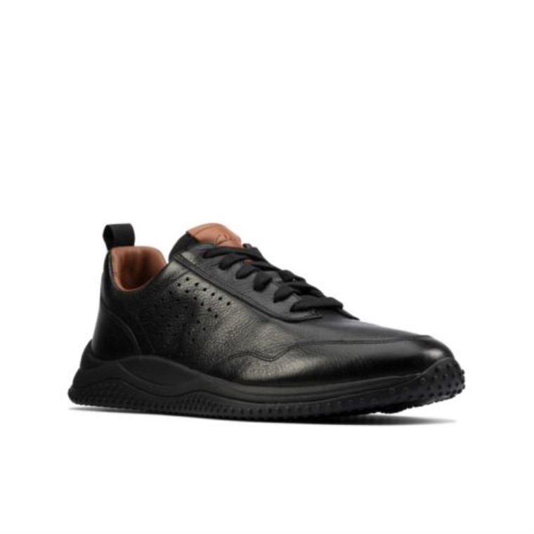 Clarks Puxton Encaje Cuero Negro