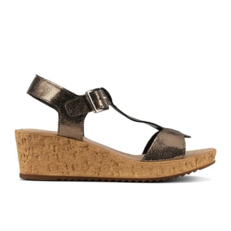 Clarks Rissa Sol Piedra Metalizado