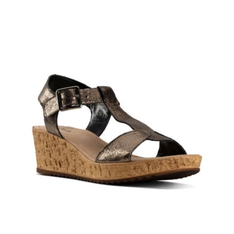 Clarks Rissa Sol Piedra Metalizado
