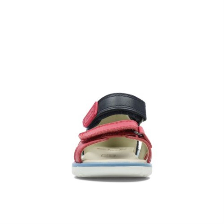 Clarks Roam Scale Fst G Fit Cuero Azul Marino/rojo