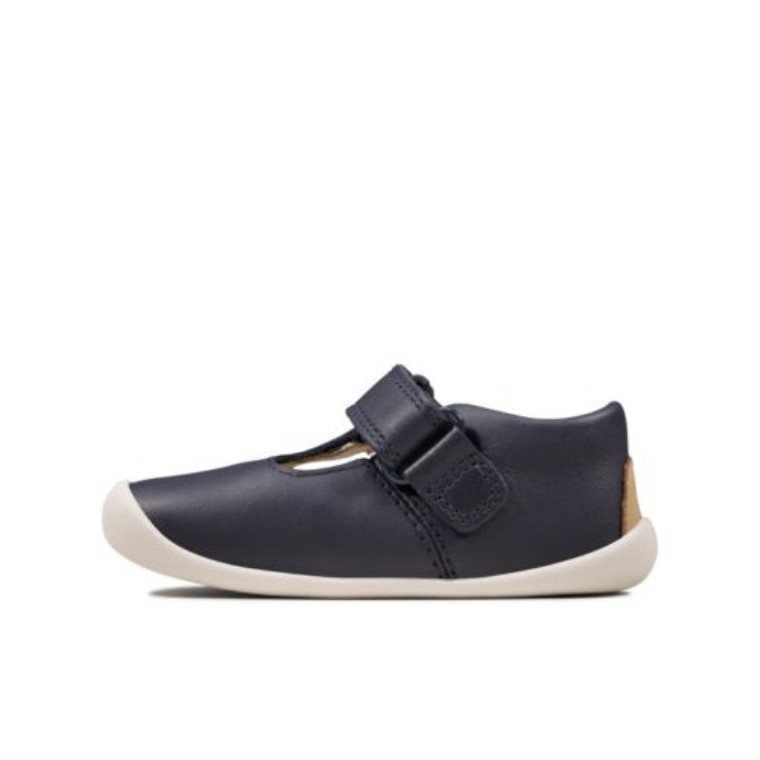 Clarks Roamer Go Fst G Fit Cuero Azul Marino
