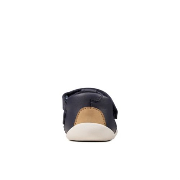 Clarks Roamer Go Fst G Fit Cuero Azul Marino