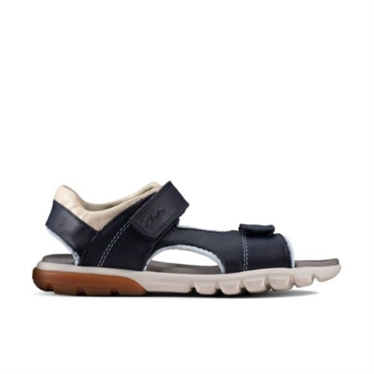 Clarks Rocco Wave Jnr G Fit Azul Marino Combi