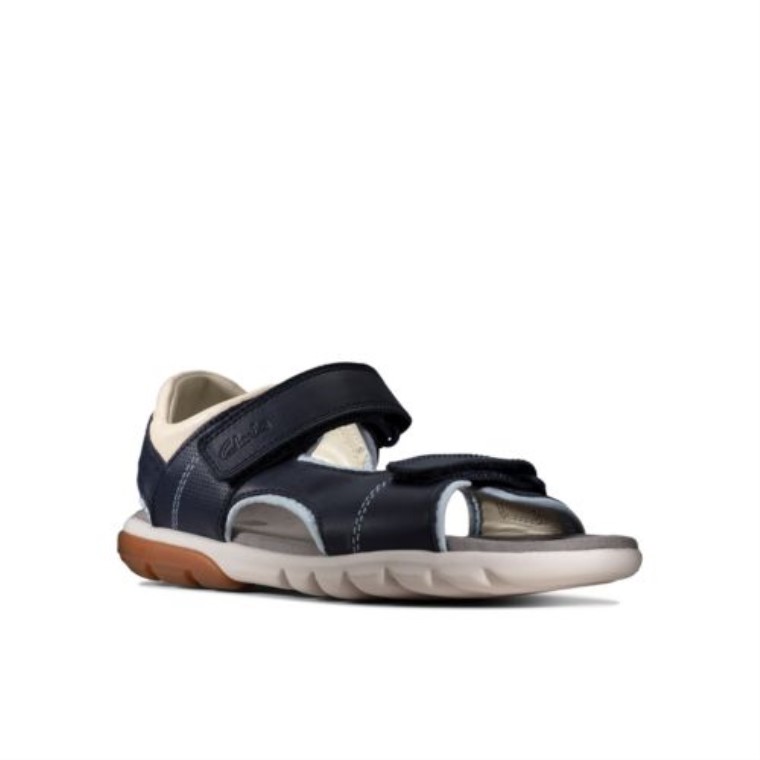Clarks Rocco Wave Jnr G Fit Azul Marino Combi