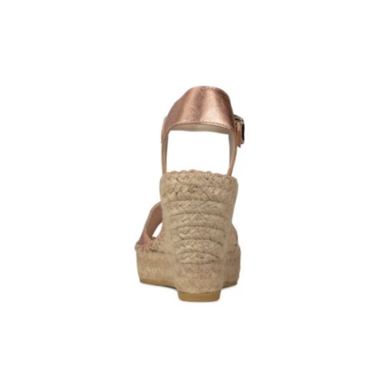 Clarks Oro Rosa Cuero Metalizado Pollensa Arena