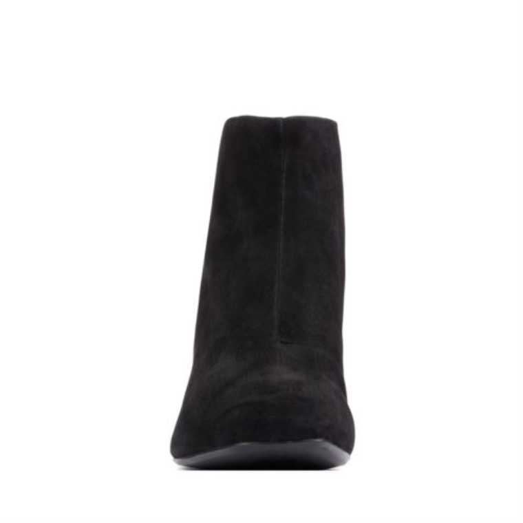 Clarks Sheer 55 Cremallera Ante Negro