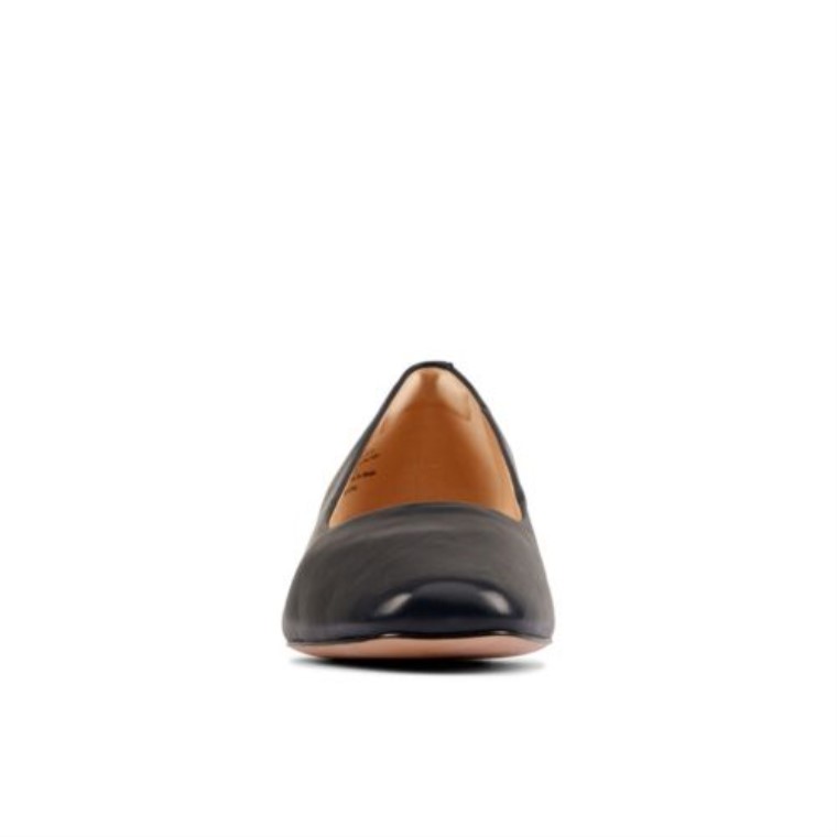 Clarks Sheer35 Court2 Cuero Azul Marino