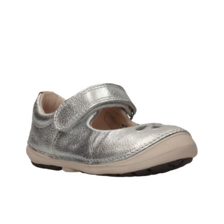 Clarks Plata Cuero Suavemente Eden Fst F Ajuste