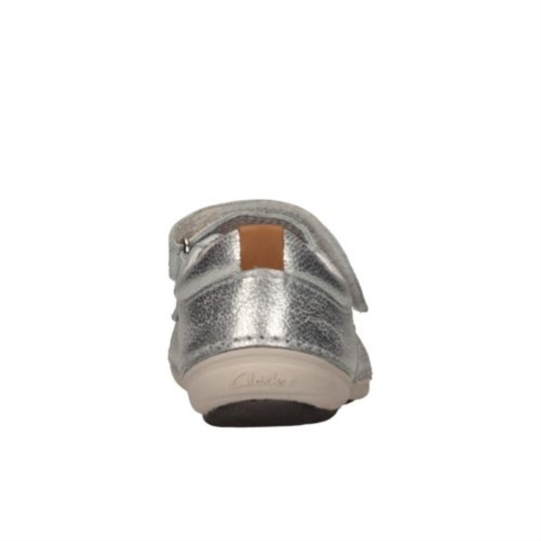 Clarks Plata Cuero Suavemente Eden Fst F Ajuste