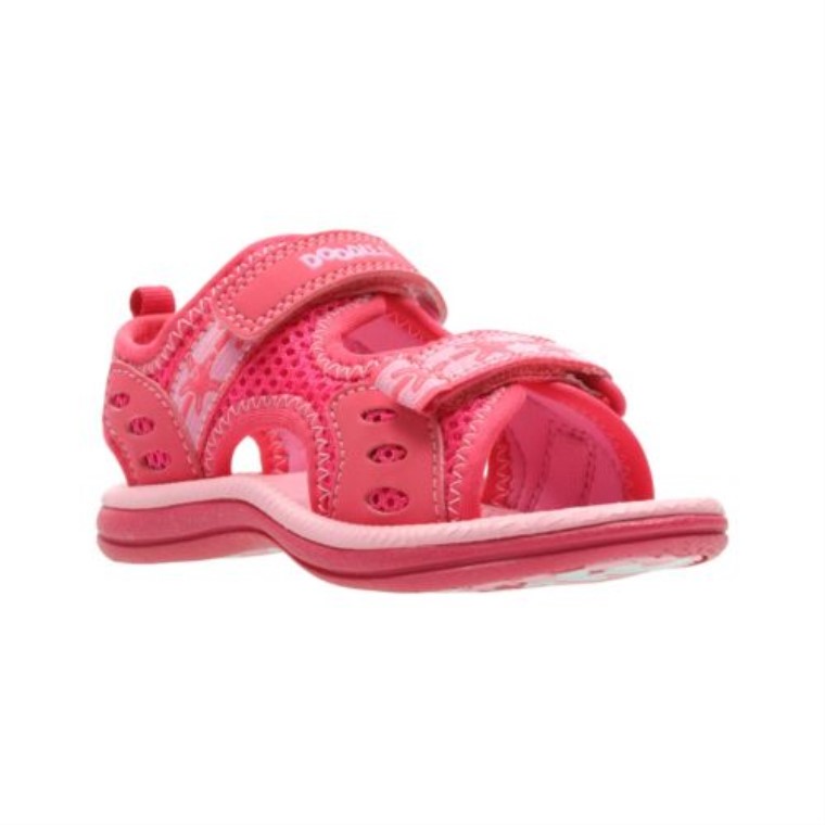 Clarks Star Games Pre F Fit Rosa Textil