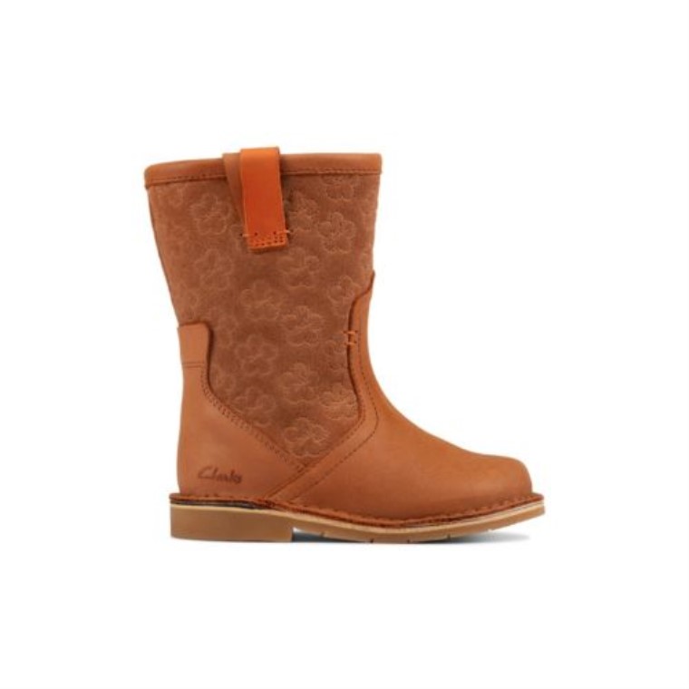 Clarks Bronceado Cuero Cometa Pop Fst G Ajuste