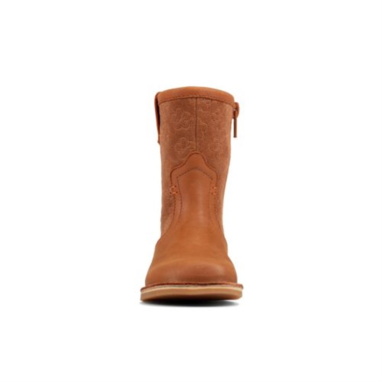Clarks Bronceado Cuero Cometa Pop Fst G Ajuste