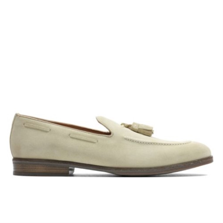 Slip Clarks Taupe Suede Citi Stride