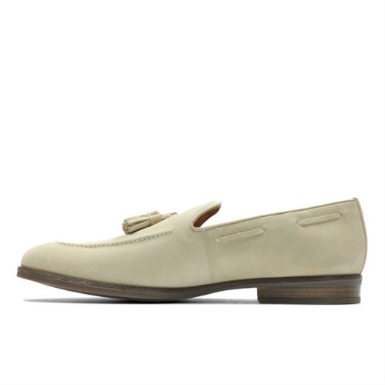 Slip Clarks Taupe Suede Citi Stride